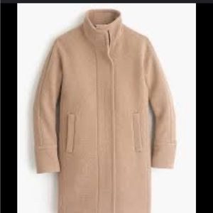 J Crew tan cocoon coat